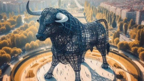 Spanien Stier Projektion