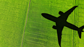 Flugzeug Klima Grün