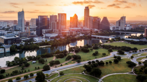 USA Texas Austin Panorama Abenddämmerung Foto Travel Texas.jpg