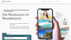Screenshot Webseite Tripedeo