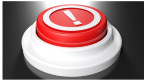 Drucktaste Buzzer Ausrufezeichen