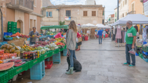 Spanien Mallorca Markt Santanyi