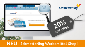 SMG Werbemittel Shop vor Beitrag Foto Schmetterling